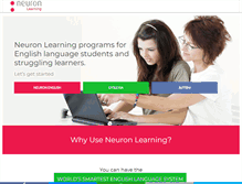 Tablet Screenshot of neuronlearning.com